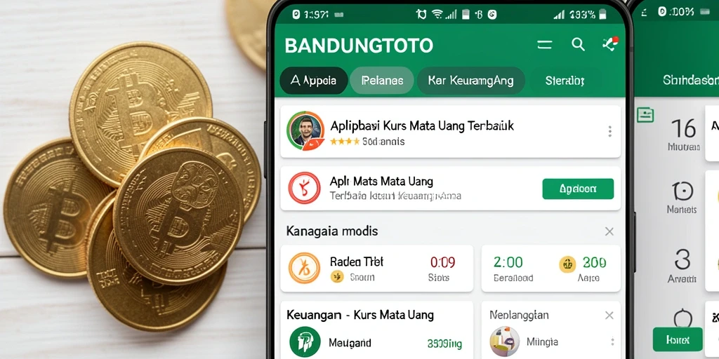 Tampilan antarmuka aplikasi BANDUNGTOTO untuk Kurs Mata Uang.