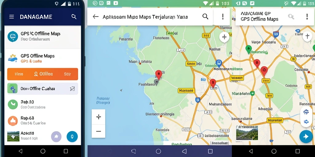 Tampilan antarmuka DANAGAME yang user-friendly dan informatif.